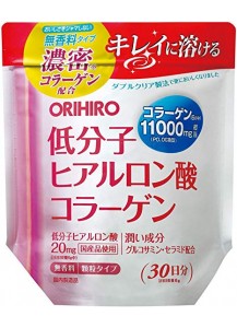 ORIHIRO Плотный коллаген 11000 мг + Низкомолекулярная гиалуроновая кислота + Глюкозамин (30 дней)
